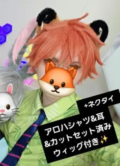 ズートピア ニックコスプレ（耳・尻尾・帽子付き）5,000円 ズートピア ニック しっぽ 耳 セット コスプレ - メルカリ