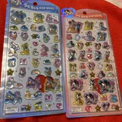 うるちゅるポップシール 2個セット ミキミニ ドナデジ