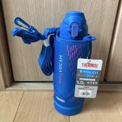 【新品】水筒　サーモス 1.0L 真空断熱スポーツボトル ブルーピンクのサムネイル