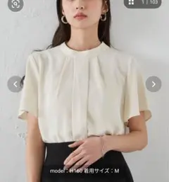 RANANラナンタックデザインフリルブラウス半袖MサイズユニクロGUしまむら新品