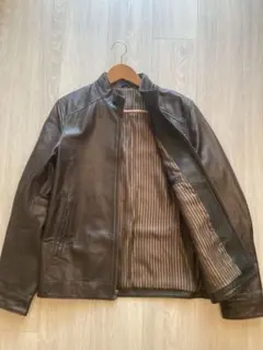 上質羊革 Saint Viara ダークブラウン レザージャケット