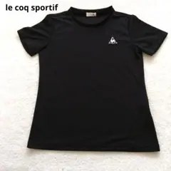 le coq sportif 半袖 Tシャツ 黒 シンプル ロゴ刺繍 Mのサムネイル