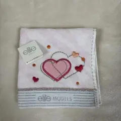 elite models ピンクハートタオルハンカチ