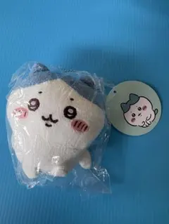 ちいかわ　タオル生地のマスコット　ハチワレ