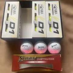 HONMA D1 SRIXON DISTANCE ゴルフボールセットのサムネイル