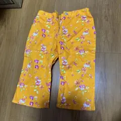 花柄オレンジハーフパンツ 110