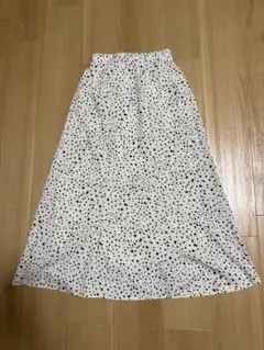 GRLダルメシアン柄マーメイドフレアスカート[gc20a] 白い　ロングスカート