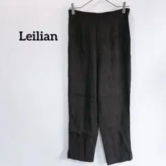 ☆ドイツ製高級生地☆レリアン H&EGER ジャガードパンツ 総柄 日本製 茶L