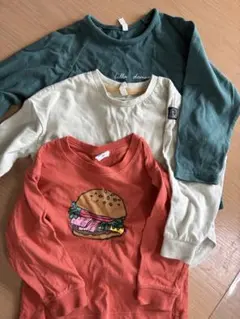 長袖カットソー 3枚セット 100cm