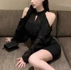 SHEIN オフショルダーワンピース S