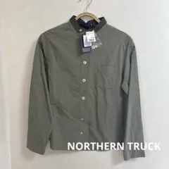 新品NORTHERN TRUCK ノーザントラック コットンシャツ　カーキ　Lのサムネイル