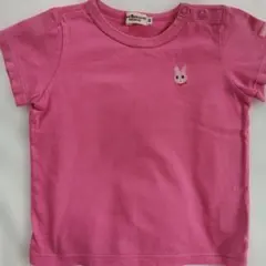 HOT BISCUITS MikiHouse 半袖Tシャツ ピンク 90のサムネイル