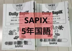 SAPIX 6年 平常＋夏期 国語 2026年受験（2025年度版）＋漢字テスト SAPIX 6年 平常＋夏期 国語 2026年受験（2025年度版）＋漢字テスト