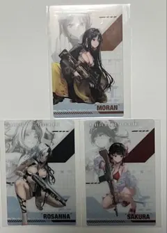 NIKKE ガンガールメタルカードvol.3 モラン/水着ロザンナ/水着サクラ