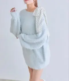 OLIVEdesOLIVE melty ribbon knit onepiece