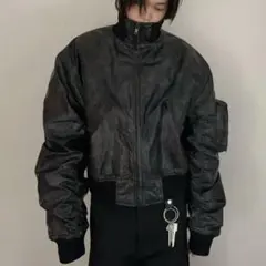 Padded Washed Bomber Jacket