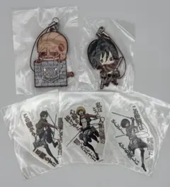 進撃の巨人 エレン ミカサ アルミン ストラップ ステッカー まとめ売り