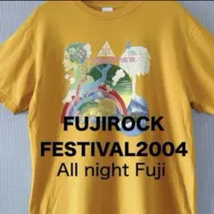 フジロックTシャツ　L　2004 All night Fuji 古着　レア