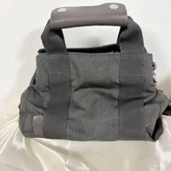 2WAY ミニトートバッグ ブラック がま口風 大きく開く 多収納のサムネイル