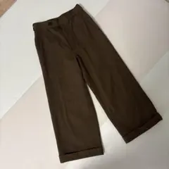 MHL. MARGARET HOWELL ウール混 ワイドパンツ ブラウン 0