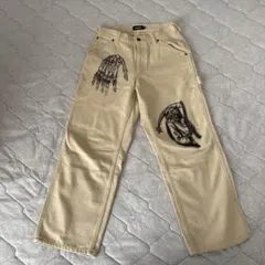 XLARGE ホワイト ペインターパンツ 34size - メルカリ