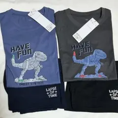 4356円 120 恐竜 パジャマ 2セット 半袖 パジャマ 男の子 双子