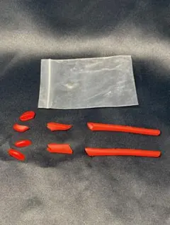 ☆オークリー☆ハーフジャケット1.0用☆イヤーソック☆Red☆③