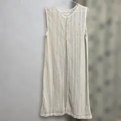 レース編み ロングベスト ジレのサムネイル