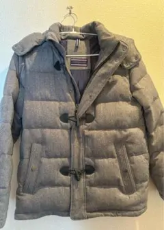 【美品】TOMMY HILFIGER トミー グレー ダウンジャケット メンズ
