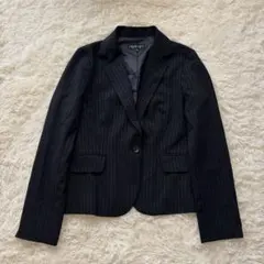【美品】 大きいサイズ インディヴィ INDIVI テーラードジャケット