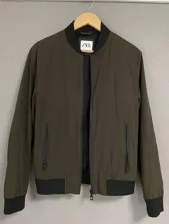 ZARA MA-1オリーブグリーン カーキ ブラック Sサイズ