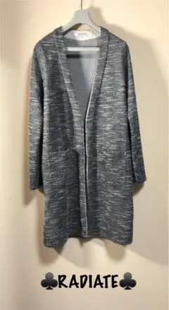 ♣️RADIATE♣️ロングガウンカーディガン❣️スコットクラブ　春　秋向け　薄手