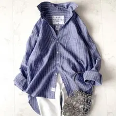 EILEENモデル.極美品☆フランク＆アイリーン 麻 スキッパーシャツ