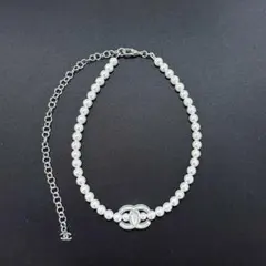 シャネル 25C パール ココマーク ネックレス シルバーのサムネイル