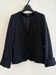 ロートレアモン　ノーカラー ジャケット　ブラック