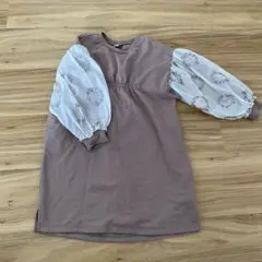 après les cours 薄茶色 ワンピース