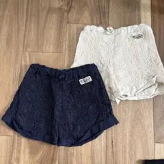 ダブルビー　ショートパンツ 2枚セット　100