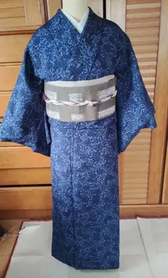 紅型染風ポリ小紋★USED