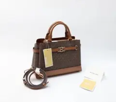新品 マイケルコース REED ベルテッドバッグ - MKシグネチャー ブラウン