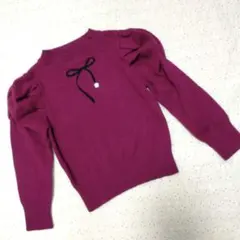 【新品未使用】アナスイミニ　リボンセーター　120cm