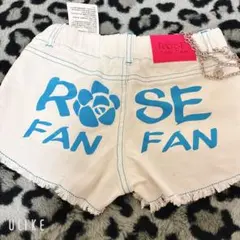 KOGYARU ローズファンファン即完売 RFデニムバッグロゴショートパンツ