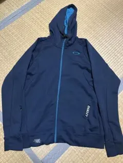 OAKLEY XL ネイビー フルジップパーカー　ビンテージ　絶妙　高配色