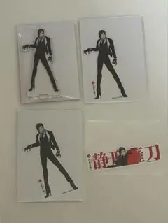 大本丸博 静形薙刀 ミニアクスタ クリアステッカー お名前シール