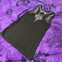 GHOST OF HARLEM❤️スカル クロス 刺繍 タンクトップのサムネイル