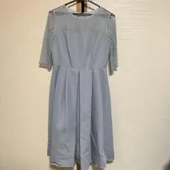 レース半袖ドレス 9号