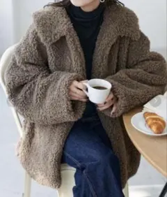 ディスコート＊カーリーファーコート アウター