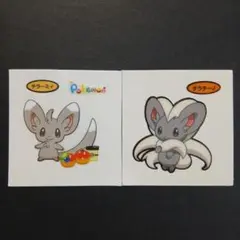 ポケモンパンシール　ポケモンデコキャラシール　チラーミィ　チラチーノ　可愛い