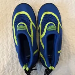 キッズ　マリンシューズ 19-21cm 青/黄色