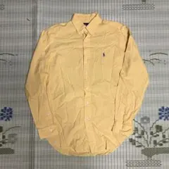 43 ポロ ラルフローレン チェックシャツ イエロー 古着