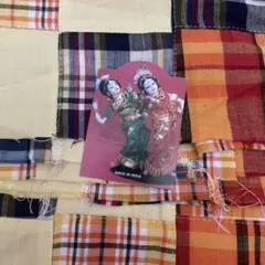 インド綿パッチワーク生地 マドラスチェック 約117cm幅×2m